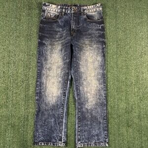 Southpole Jeans Men's Sz 34X28 1/2 Stretch Waist Loose Baggy Straight Urban